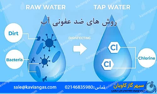 ضد عفونی آب-شرکت سپهر گاز کاویان