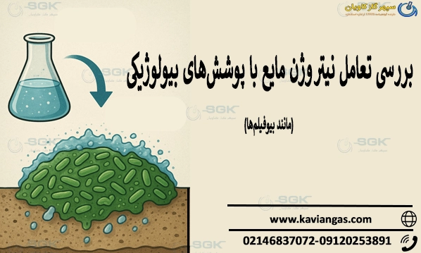 بررسی تعامل نیتروژن مایع با پوشش‌های بیولوژیکی (مانند بیوفیلم‌ها)