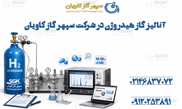آنالیز گاز هیدروژن در شرکت سپهر گاز کاویان