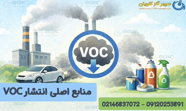 منابع اصلی انتشار VOC
