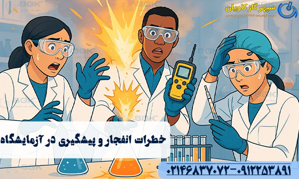 خطرات انفجار و پیشگیری در آزمایشگاه